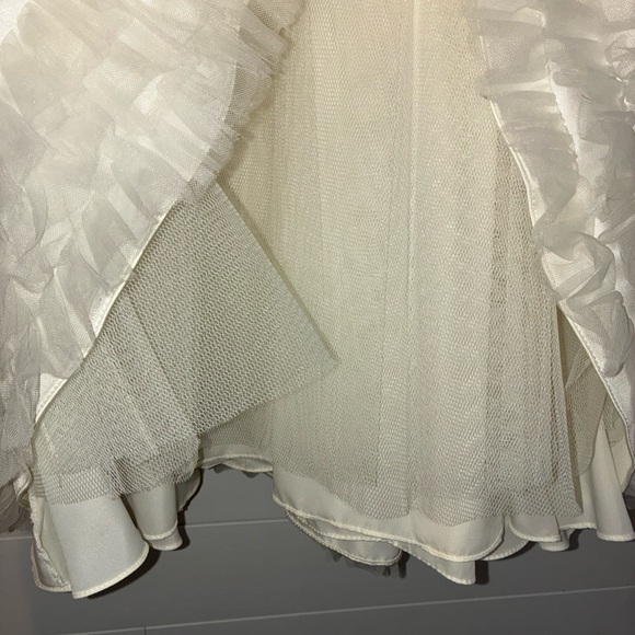 David's Bridal White Kids Dress - Picture 4 of 8